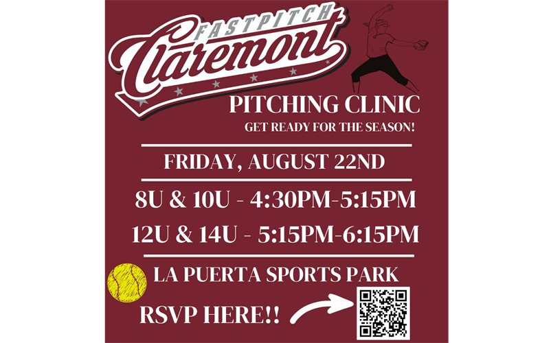 Free Pitching Clinic 8/22